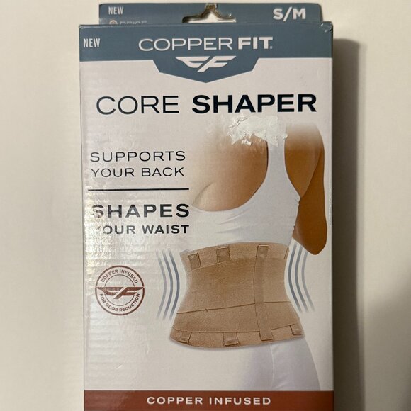 Copper Fit Women's Core Shaper Waist Shaper Small/Medium 28"-34" Beige NWT - Picture 1 of 4